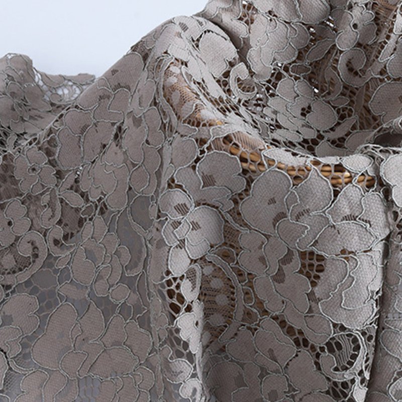3D Dress Cutwork Nylon Lace Fabric for Women's Wear Wholesale Supplier 5